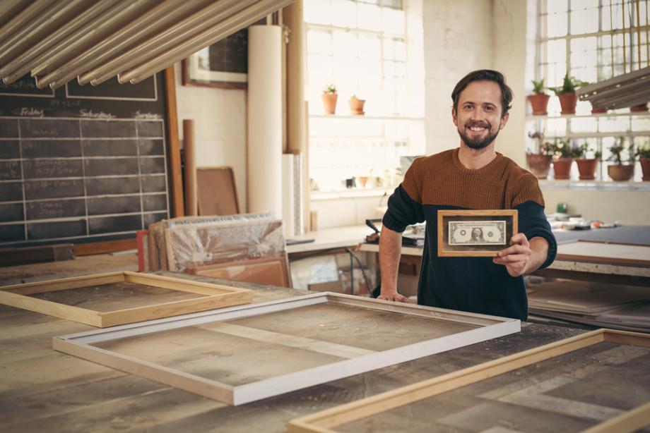 Individuelle Bildereinrahmung nach Maß