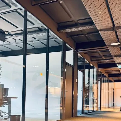 Trockenbau-Glaswände für Büros, Karlsruhe