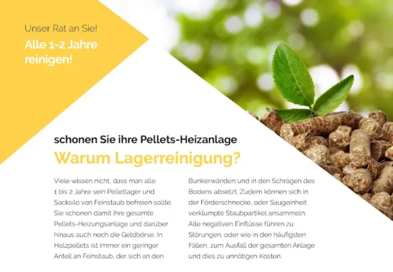Hochwertige Reinigung von Pelletlagern in ganz Deutschland