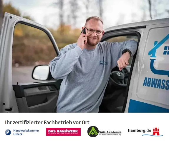 Professionelle Reinigung von Abflussrohren in Hamburg