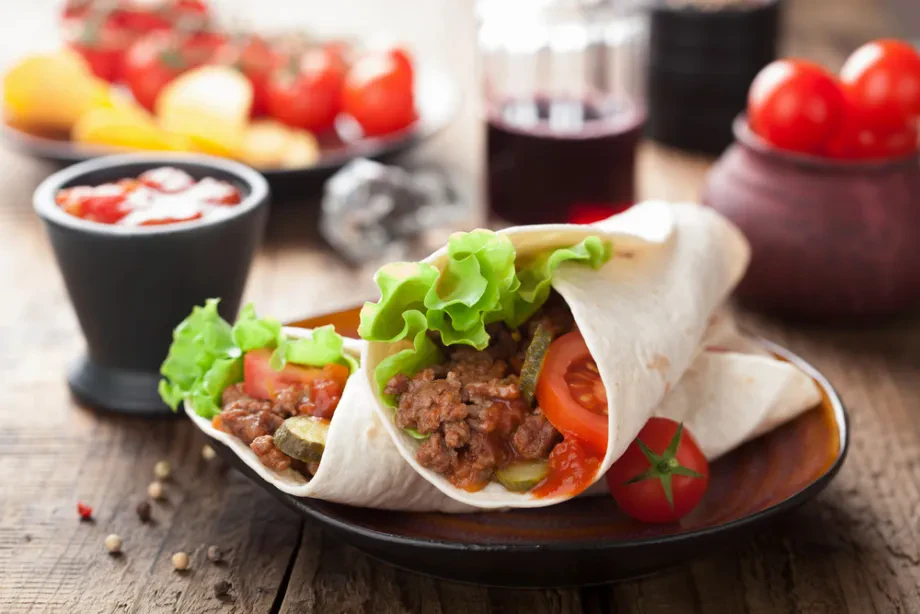 Orientierungspunkten bei gutem Fast Food
