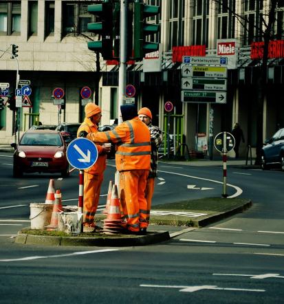 Effektive Straßenbauarbeiten
