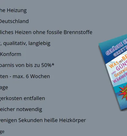 Kostenniedrige Heizungsgeräte in Deutschland