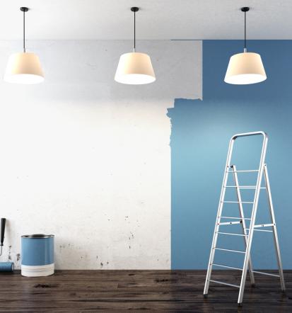 Moderne Wandgestaltung und Bodenverlegung in Großpostwitz