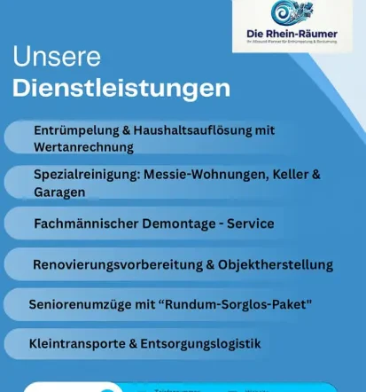 Zuverlässige Haushaltsauflösungen und Wohnungsauflösungen in Oppenheim Mainz Bingen