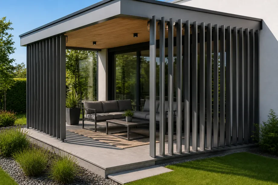Brise Soleil, moderne kompakte Außenbeschattung
