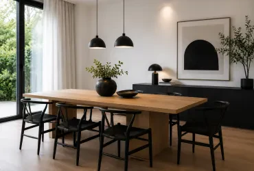 9 Atemberaubende Esszimmer, die Ihren offenen Grundriss perfekt ergänzen