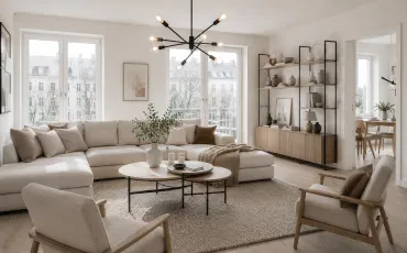 10 Skandinavische Wohnzimmer für eine gemütliche Winteratmosphäre
